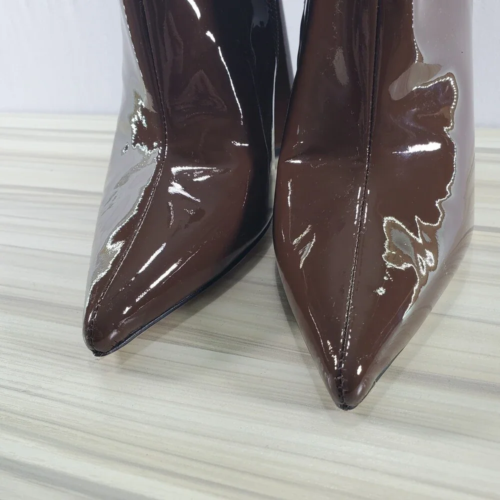 6.5 Raye Cleopatra Brown Patent Leather 4.5